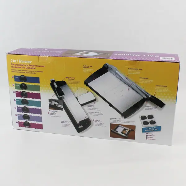 Purple Cows 2-in-1 Photo Paper Trimmer Craft School Tool 1040C