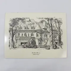 VTG Paul Keller Lithograph Pittock Mansion Portland Oregon History
