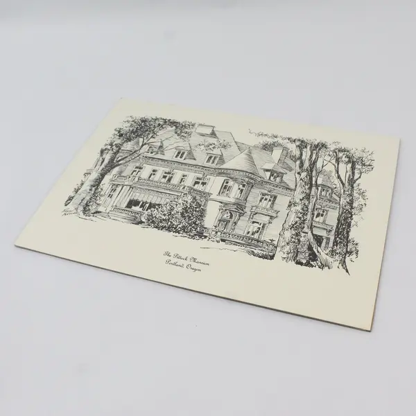 VTG Paul Keller Lithograph Pittock Mansion Portland Oregon History