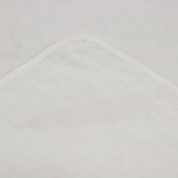 Vintage White Floral Embroidered Handkerchief
