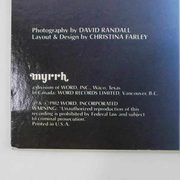 Paul Clark Drawn To The Light Myrrh MSB 6727 12" Vinyl LP