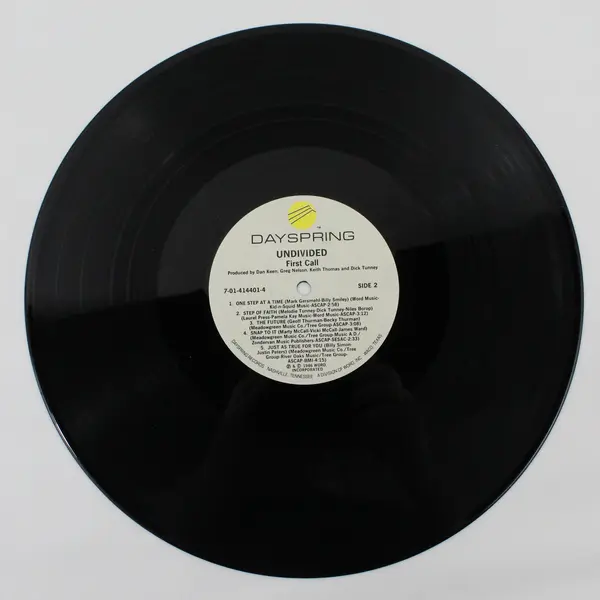 First Call Undivided Dayspring 12" Vinyl LP Gospel Music 1986