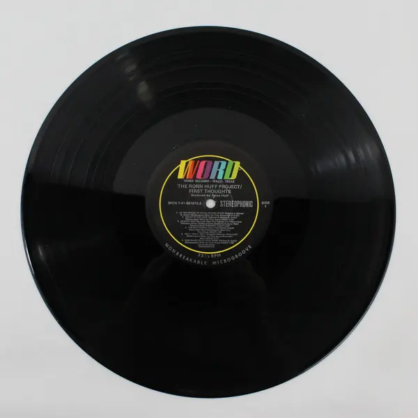 The Ronn Huff Project First Thoughts 12" Vinyl LP Gospel 1983