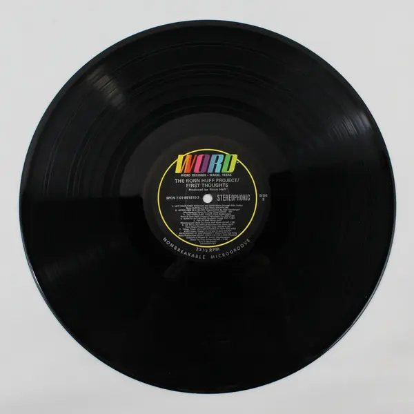 The Ronn Huff Project First Thoughts 12" Vinyl LP Gospel 1983