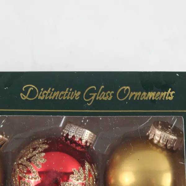 Krebs 12pk  Distinctive Glass Ornaments Snowflake Design Holiday Decor