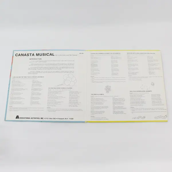 Canasta Musical Linda Giles Del Katcher 12" Vinyl LP Educational Activities