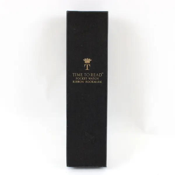Two's Company Time To Read Pink Pocket Watch Ribbon Bookmark Boxed
