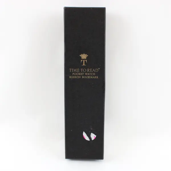 Two's Company Time To Read Purple Pocket Watch Ribbon Bookmark Box