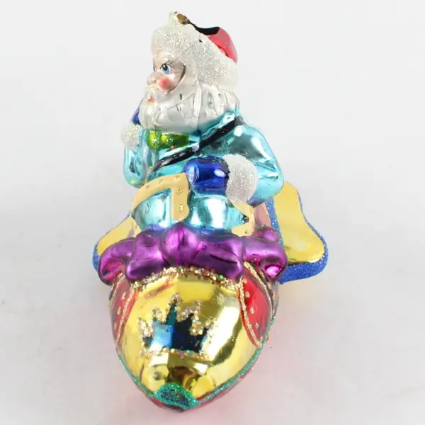 Christopher Radko 2001 Sonic Santa Rocket Christmas Ornament Rare