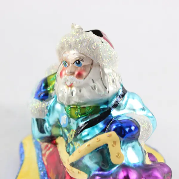 Christopher Radko 2001 Sonic Santa Rocket Christmas Ornament Rare