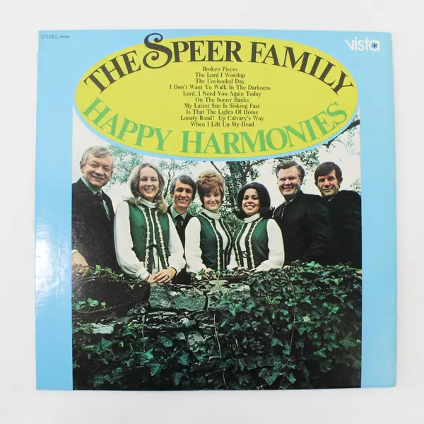 The Speer Family Happy Harmonies Vista R 1221 12" Vinyl LP
