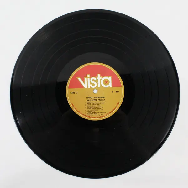 The Speer Family Happy Harmonies Vista R 1221 12" Vinyl LP