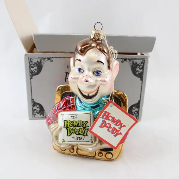 1998 Kurt S Adler Polonaise Howdy Doody AP968 Blown Glass Ornament Original Box
