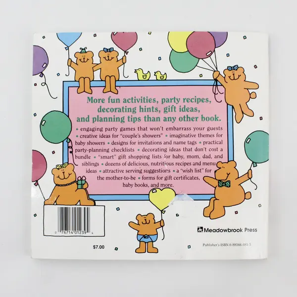 The Best Baby Shower Book Complete Guide Party Planners Courtney Cooke 1986 PB