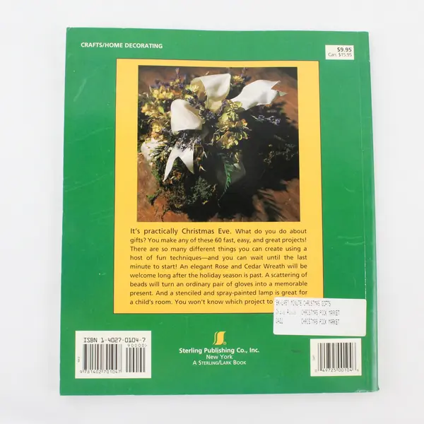 VTG Last-Minute Christmas Gifts Crafting Quick Presents Carol Taylor 1995 PB 