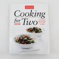 America's Test Kitchen Cooking For Two Best Recipes Cut Down to Size  2009 HC DJ