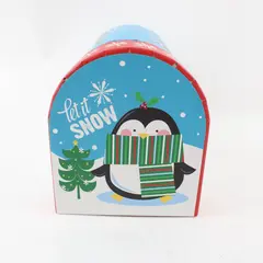 Greenbrier International Christmas Penguin Mailbox Gift Box