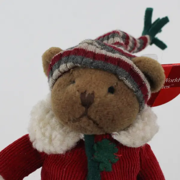 Vintage Russ Old World Teddies Handmade Dutton Teddy Bear Plush 8" with Stand 