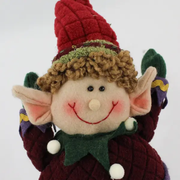 Hanna's Handiworks Plush Christmas Elf Shelf Sitter Weighted Feet 18"