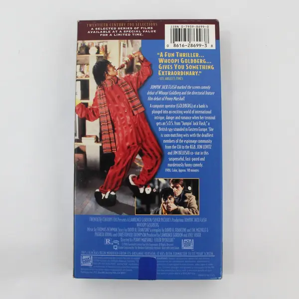 Jumpin' Jack Flash VHS Tape 1995, 20th Century Fox Whoopi Goldberg #8699 