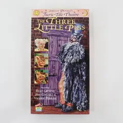 Vintage "Three Little Pigs" VHS Tape 1984, Shelley Duvall's Faerie Tale Theatre
