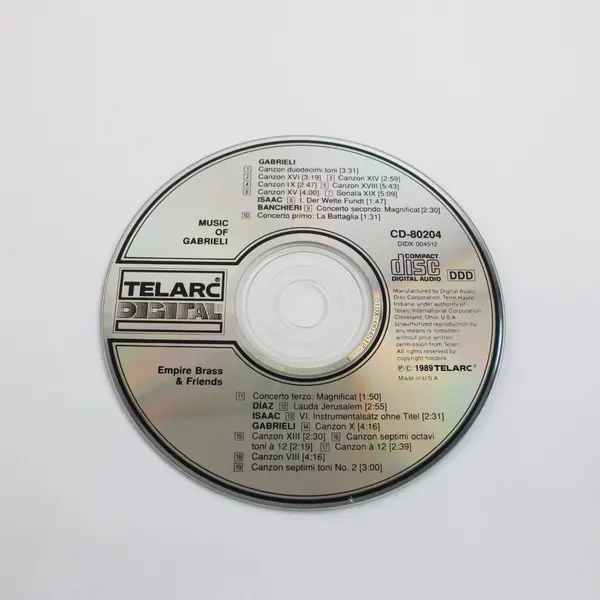 Empire Brass & Friends Music of Gabrieli CD Telarc