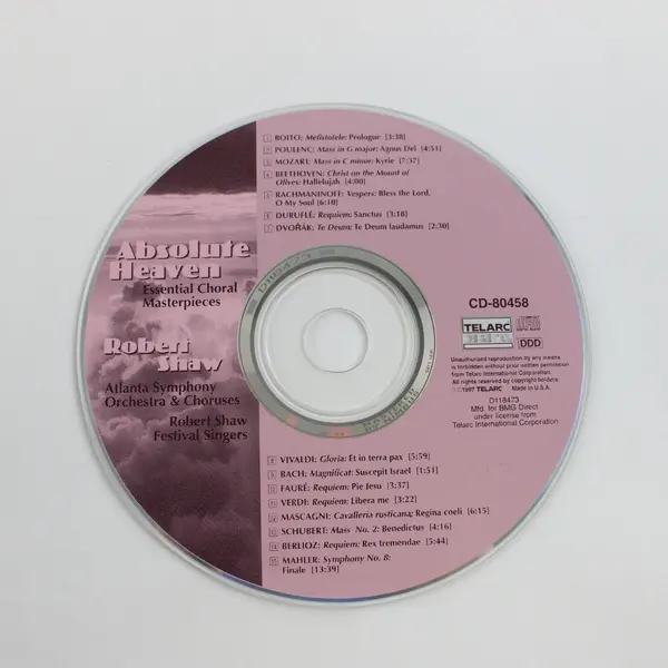Absolute Heaven Essential Choral CD-80458 Telarc Robert Shaw Atlanta Symphony