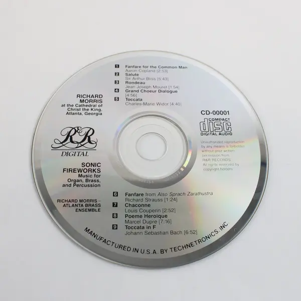 R&R Digital Sonic Fireworks Richard Morris Organ Brass Percussion CD