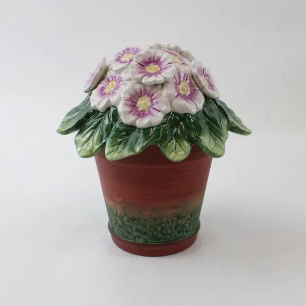 Fitz & Floyd Forever In Bloom Primroses Lidded Box 8 in Porcelain