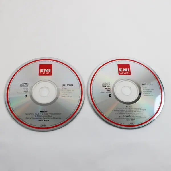 Mahler Symphony No. 2 Resurrection CD Arleen Auger Janet Baker Simon Rattle EMI 