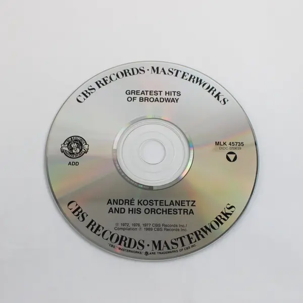 Broadway Greatest Hits CD Andre Kostelanetz & His Orchestra CBS Records