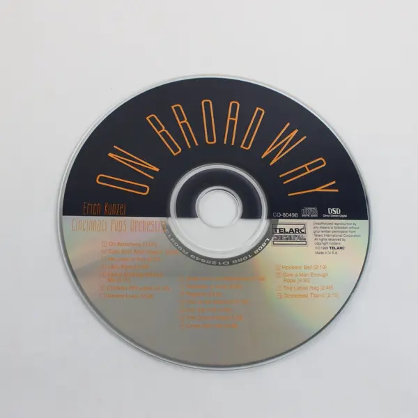 Erich Kunzel Cincinnati Pops On Broadway CD 1999 Telarc 