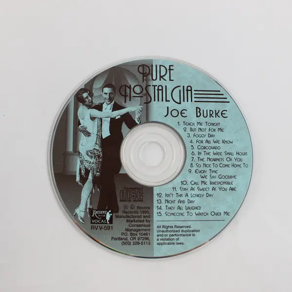 Joe Burke Sings Pure Nostalgia CD The Osborne Orchestra Devere Records RVV-591