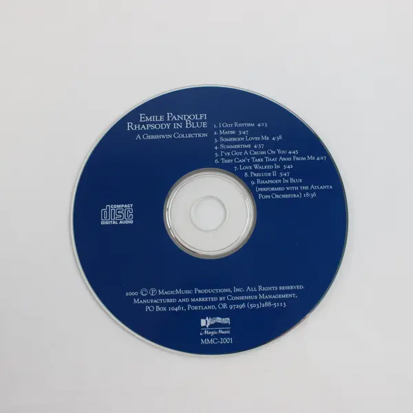 Magic Music Emile Pandolfi Rhapsody in Blue Gershwin Collection CD MMC-2001