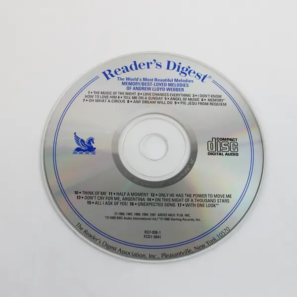 Reader's Digest World's Most Beautiful Melodies Andrew Lloyd Webber CD