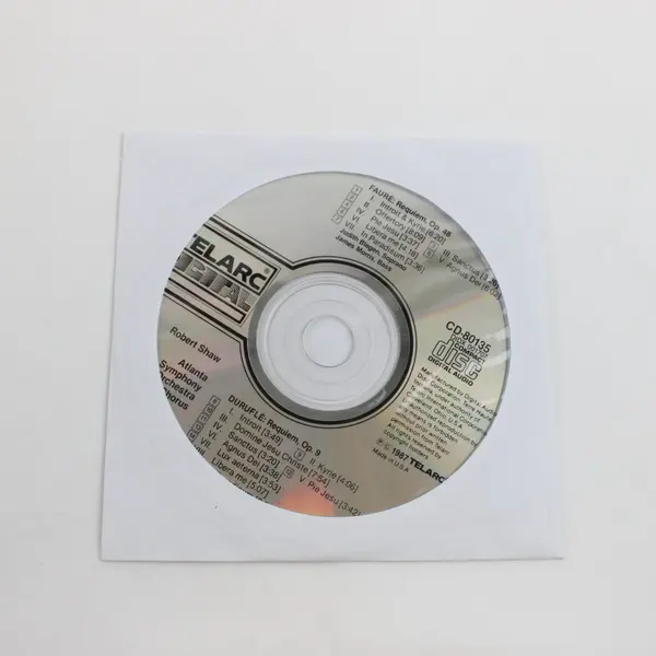 Fauré/Duruflé Requiems CD-80135 Telarc Robert Shaw Atlanta Symphony Orch &