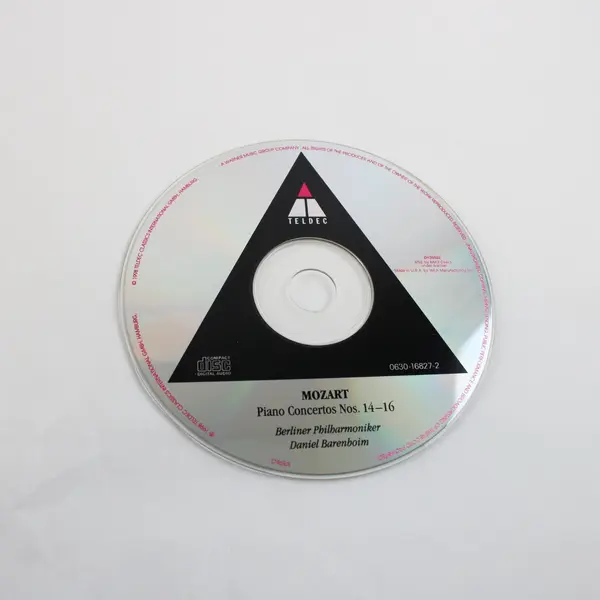 Mozart Piano Concertos 14-16 CD Teldec 0630-16827-2 Barenboim Berlin Phil