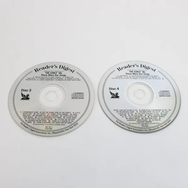 Reader's Digest The Early 30s These Were Our Songs 4 CD Set