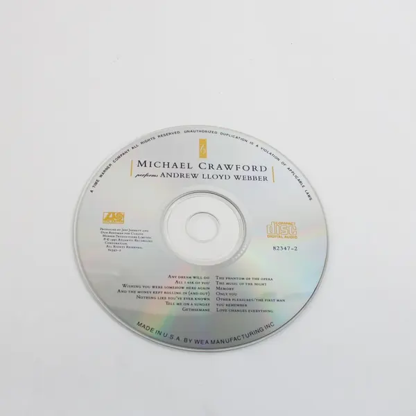 Atlantic Michael Crawford Performs Andrew Lloyd Webber CD Musical Theater