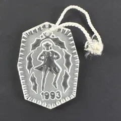Waterford Crystal Twelve Days Of Christmas 1993 10 Lords-a-Leaping Felt Box Bag 