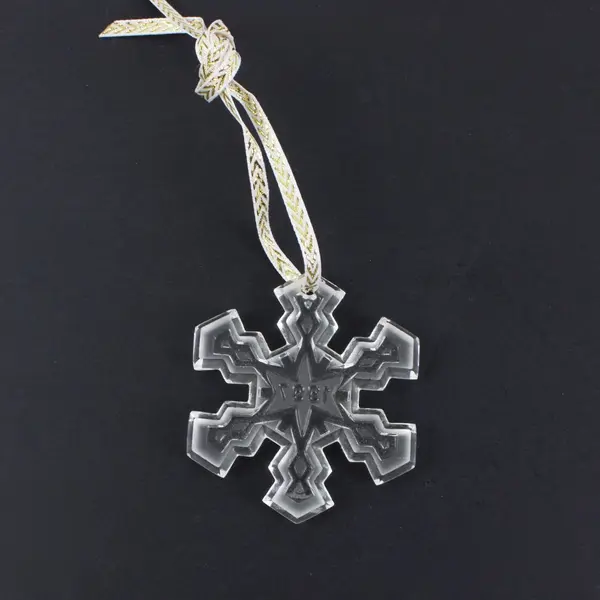Waterford Crystal Snow Crystal Collection 1997 3rd Edition Ornament Boxed 2.5"