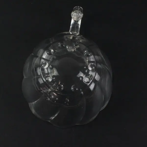 Set Of 4 Vintage Clear Glass Hazel Atlas Colonial Swirl Hook Handle Punch Cup 