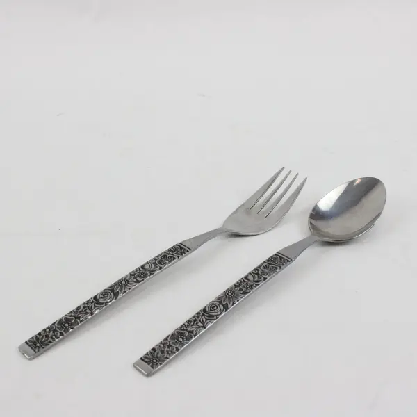 Lot of 4 Hanford Forge Finesse Stainless Flatware 3 Tablespoons 1 Fork