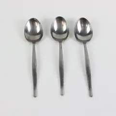 Lot of 3 Reed & Barton Sugarbush Stainless Steel Place/Oval Soup Spoons 6 3/4"