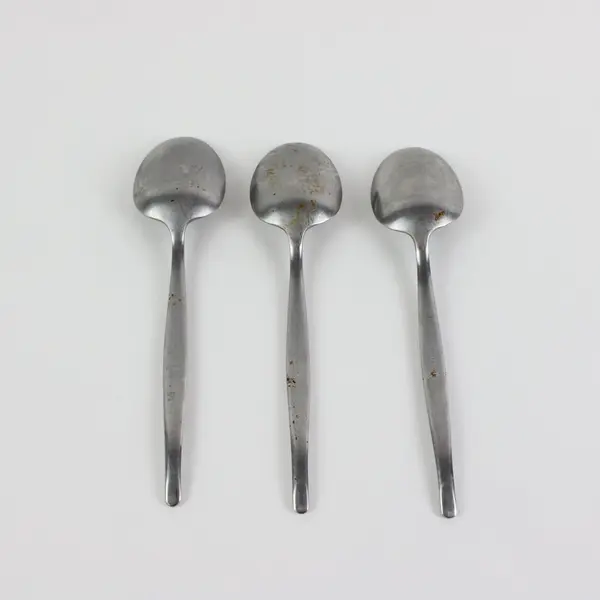 Lot of 3 Reed & Barton Sugarbush Stainless Steel Place/Oval Soup Spoons 6 3/4"