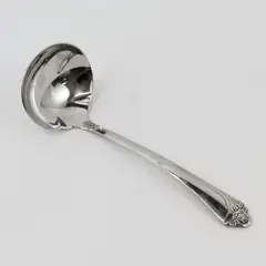 Oneida Stainless Steel Glossy Fantasy Rose Pattern 7 1/4" Ladle 