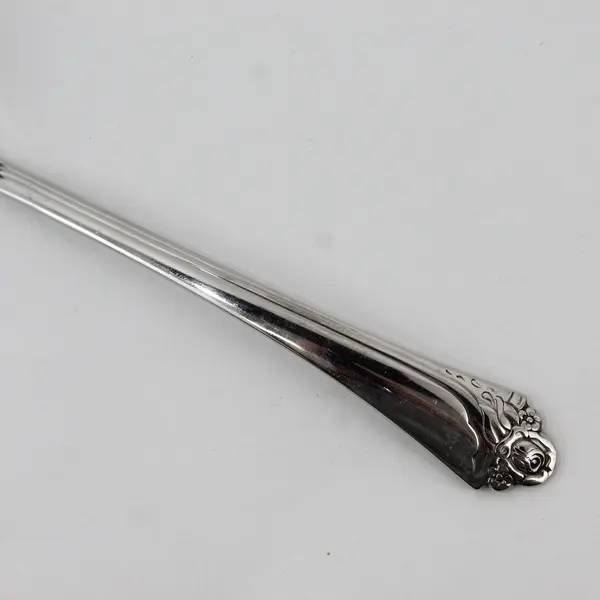 Oneida Stainless Steel Glossy Fantasy Rose Pattern 7 1/4" Ladle 