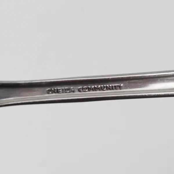 Oneida Stainless Steel Glossy Fantasy Rose Pattern 7 1/4" Ladle 
