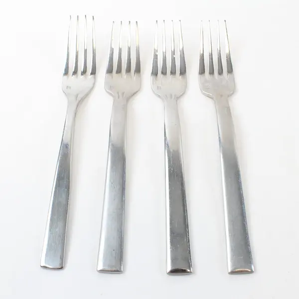 Lot of 4 Fortessa Unknown Pattern 7 Inch Forks