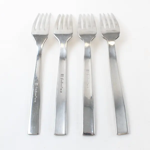 Lot of 4 Fortessa Unknown Pattern 7 Inch Forks